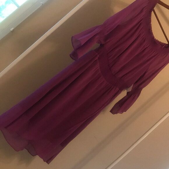 NWT Halston Crepe Dress Scoop Neck - Size Medium - Picture 5 of 8